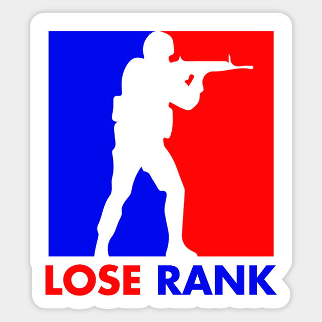 LOSE RANK Sticker by theanomalius_merch